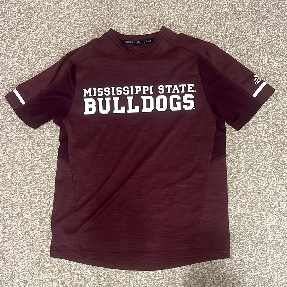Adidas Mississippi State Bulldogs Maroon T-Shirt